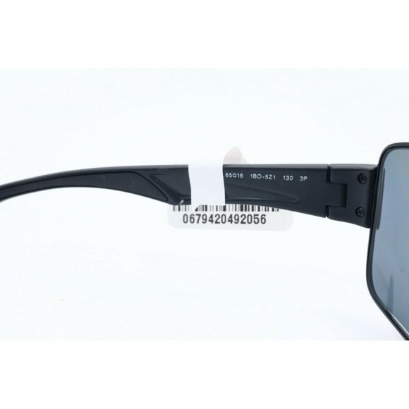 Prada SPR 53NS-1B0-5Z1 Square Black Sunglasses Gray Polarized Lens 65mm (B) - Picture 5 of 7